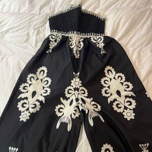 Elegant Black and White Jumpsuit